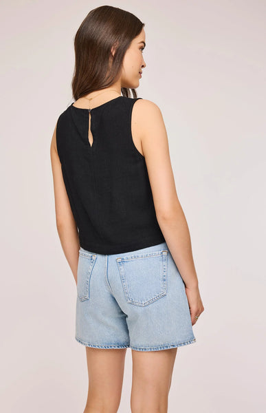 Gentle Fawn River tank top in Black