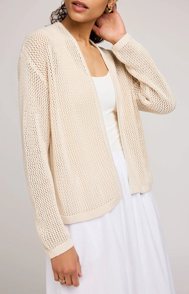 Gentle Fawn Toledo Open Front Cardigan in Linen