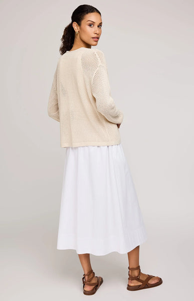 Gentle Fawn Toledo Open Front Cardigan in Linen