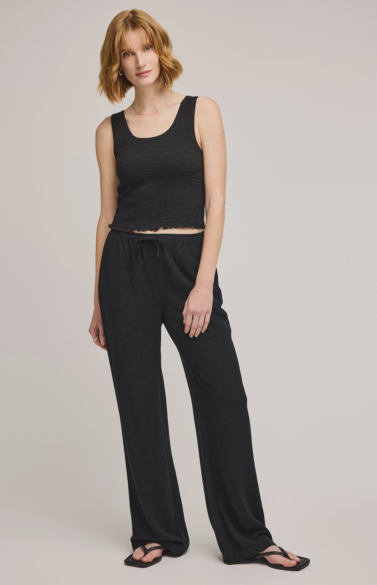 Gentle Fawn Finley Straight Leg Pant in Black