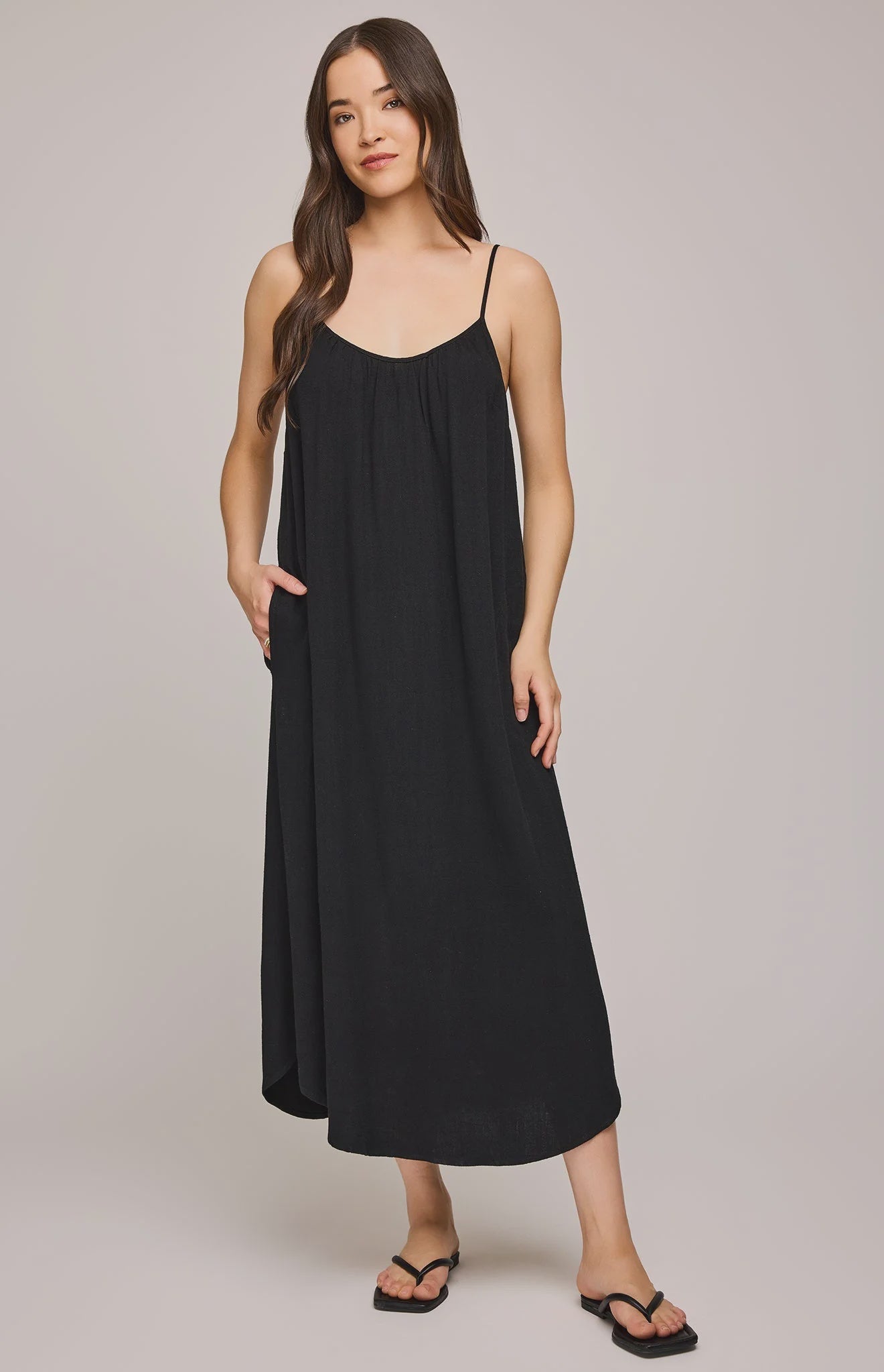 Gentle Fawn Brooke flowy maxi dress in black