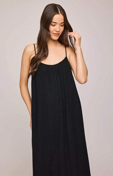 Gentle Fawn Brooke flowy maxi dress in black