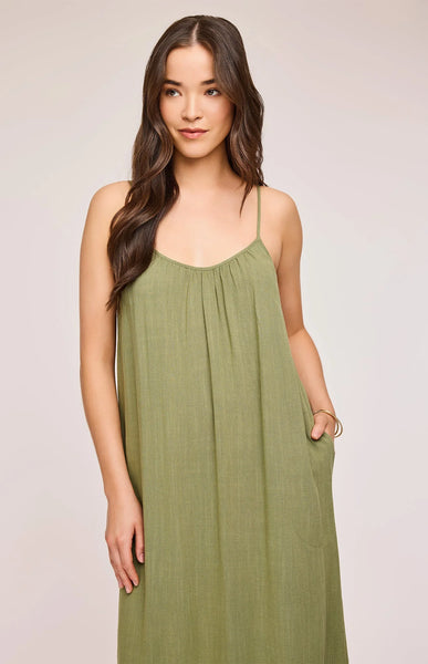 Gentle Fawn Brooke flowy maxi dress in Matcha