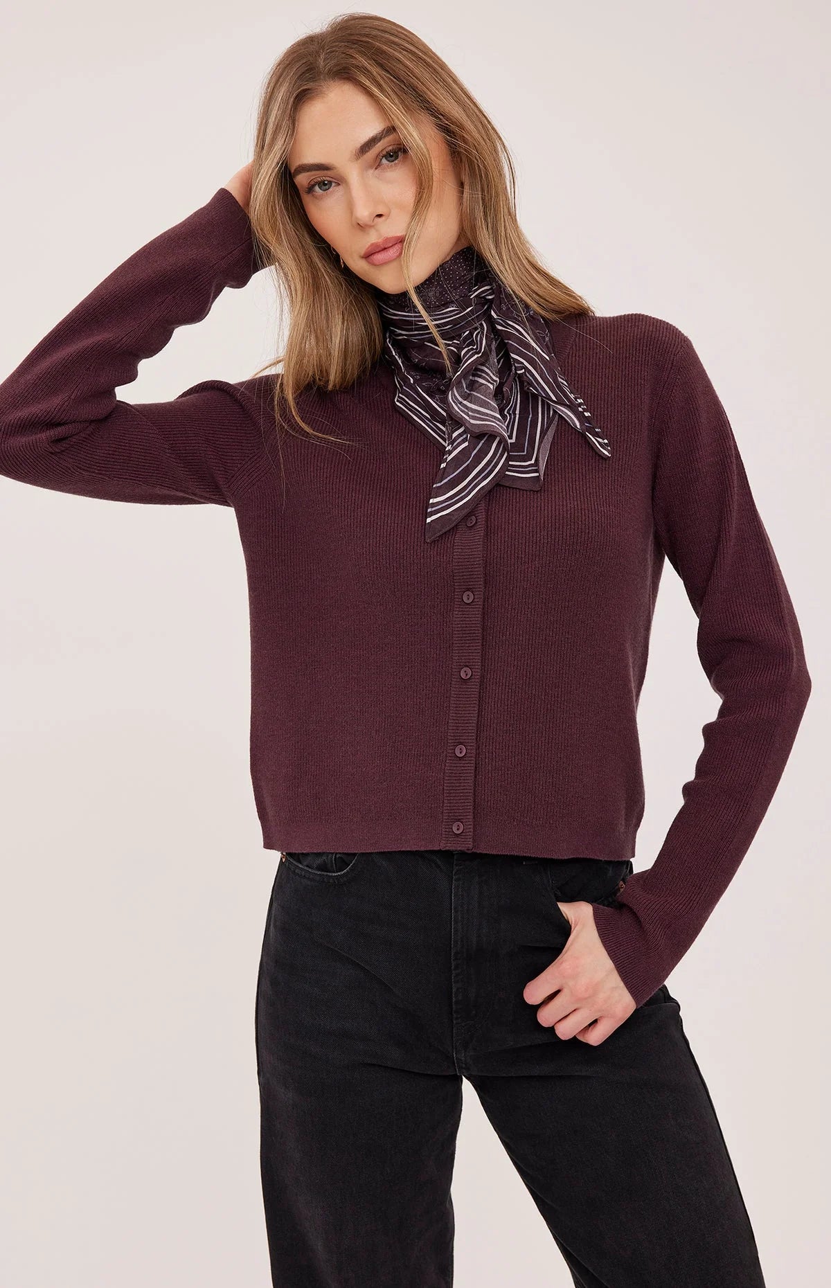 Gentle Fawn Mirabelle Cardigan in Heather Port