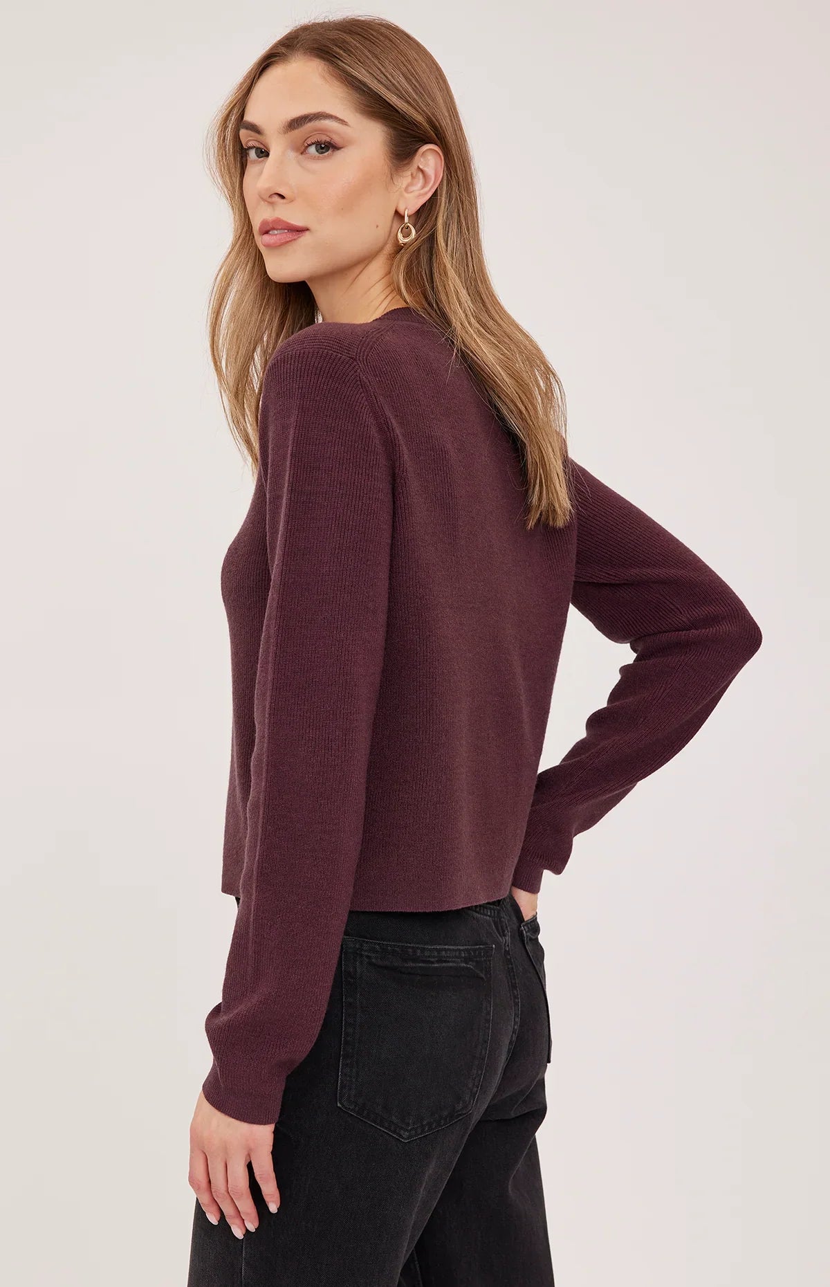 Gentle Fawn Mirabelle Cardigan in Heather Port