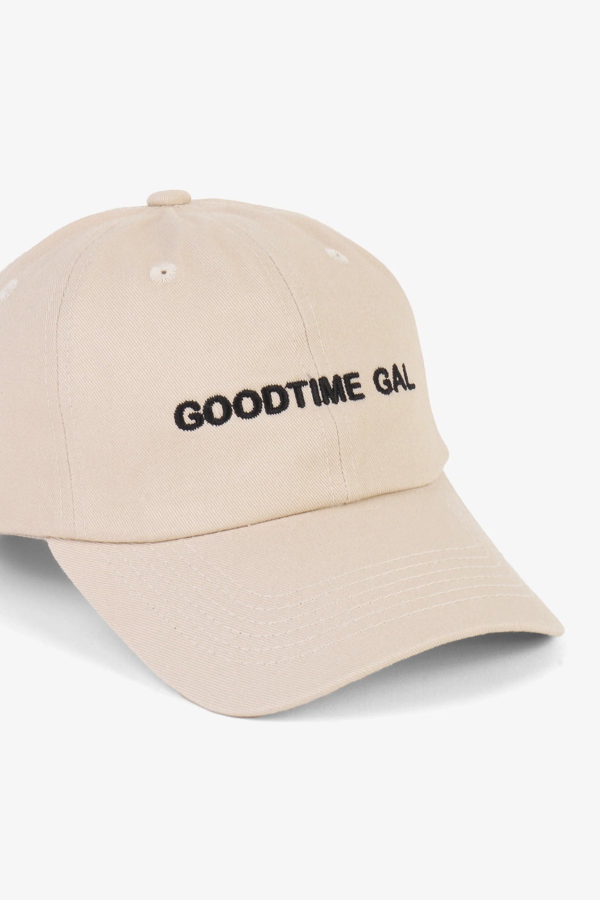 Intentionally Blank "Goodtime Gal" Dad Cap in Sand