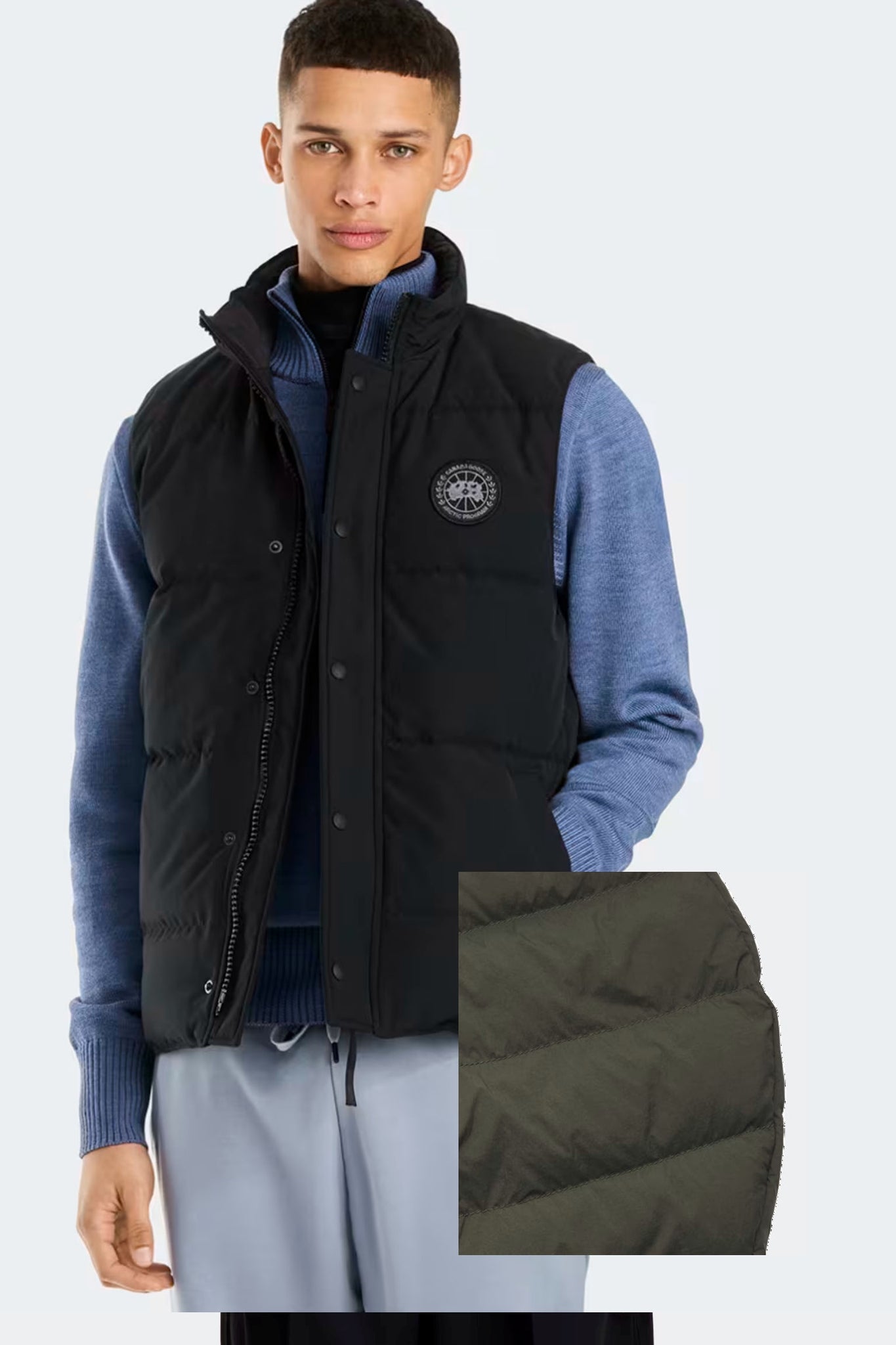 Canada Goose Men's Garson Vest Black Label - Volcano