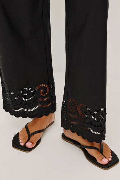 Rails Henrik Pant in Black Embriodery