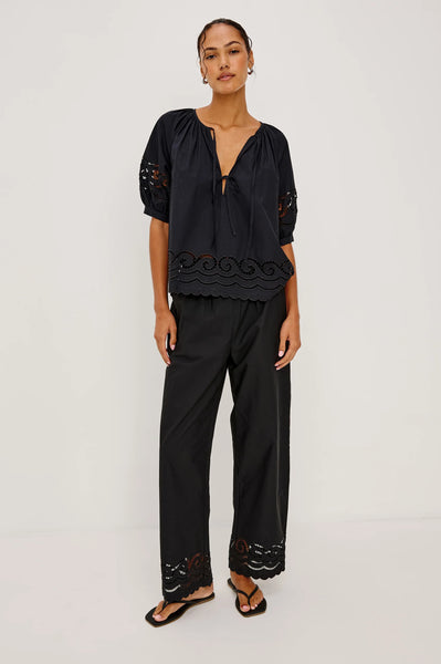 Rails Henrik Pant in Black Embriodery