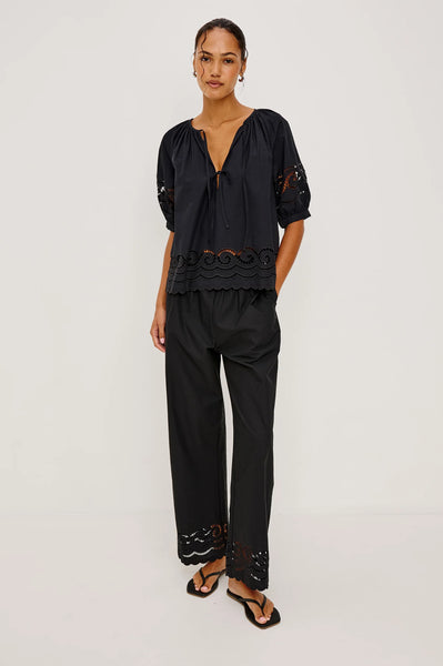 Rails Henrik Pant in Black Embriodery