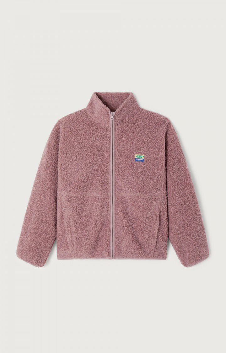 American Vintage HOKTOWN Fleece Jacket in Sloe Melange