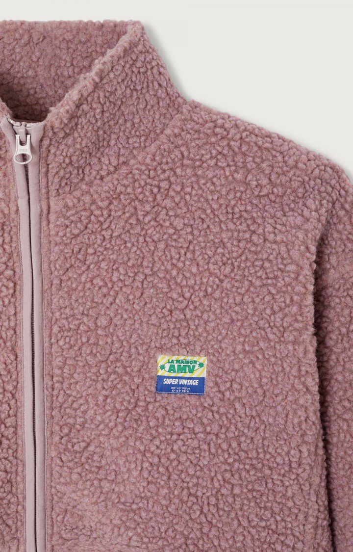 American Vintage HOKTOWN Fleece Jacket in Sloe Melange