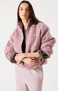 American Vintage HOKTOWN Fleece Jacket in Sloe Melange