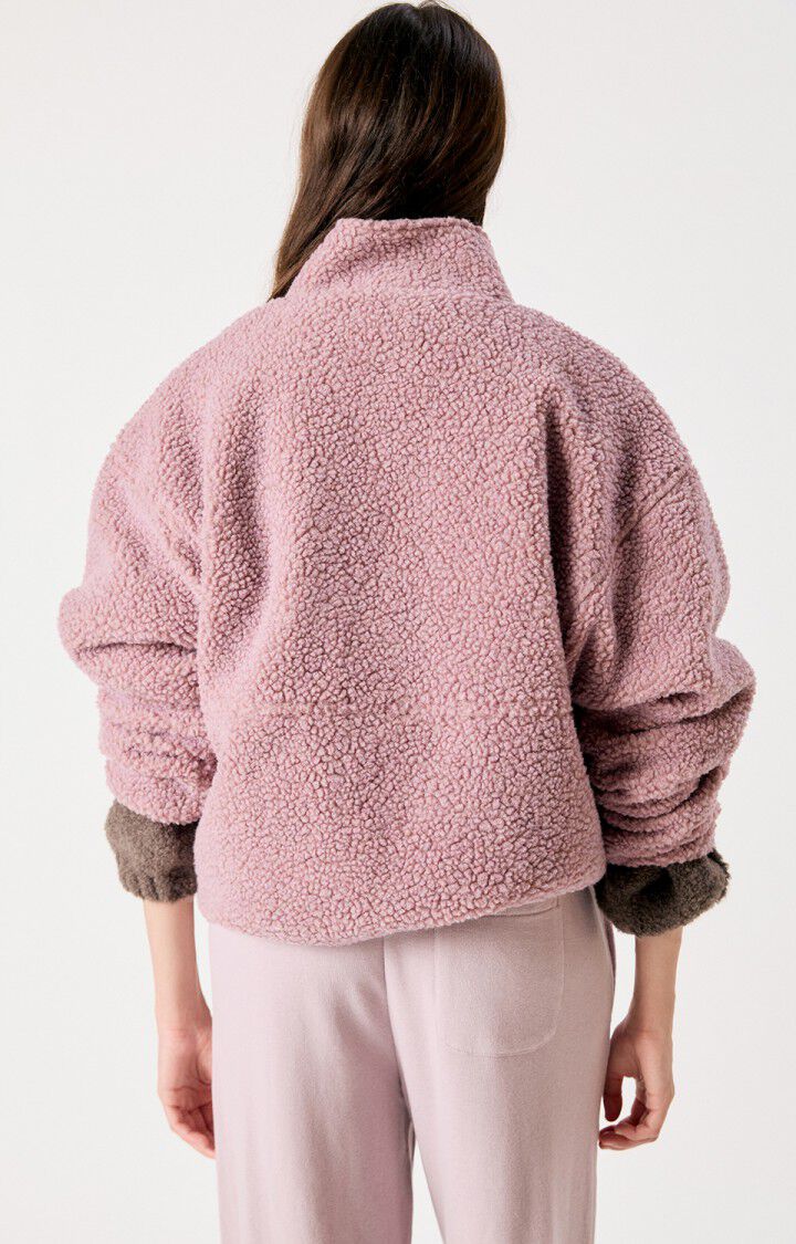American Vintage HOKTOWN Fleece Jacket in Sloe Melange