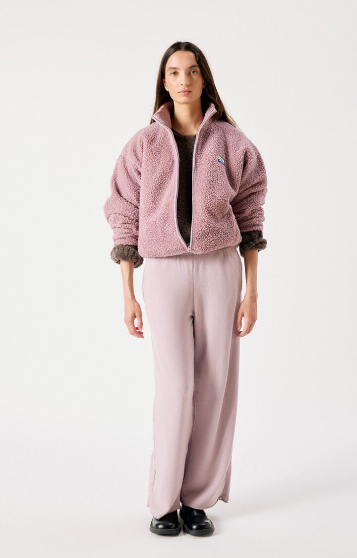 American Vintage HOKTOWN Fleece Jacket in Sloe Melange