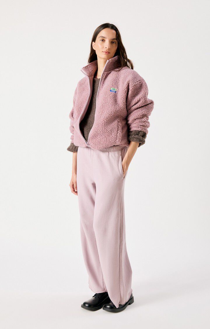 American Vintage HOKTOWN Fleece Jacket in Sloe Melange