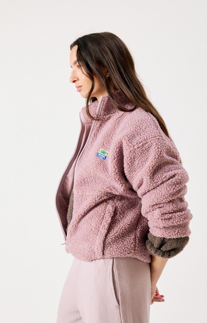 American Vintage HOKTOWN Fleece Jacket in Sloe Melange