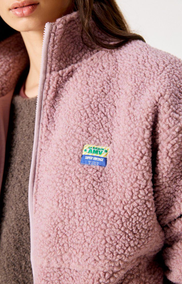 American Vintage HOKTOWN Fleece Jacket in Sloe Melange