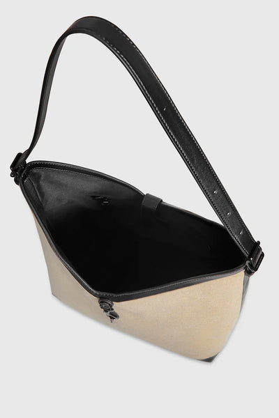 Rebecca Minkoff Megan Hobo Bag in Natural/Black