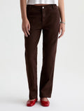 AG Brinley Mid-Rise Trouser Pant in Sulfur Wood Brown