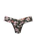 hanky panky low rise print thong in Dark Room Blooms