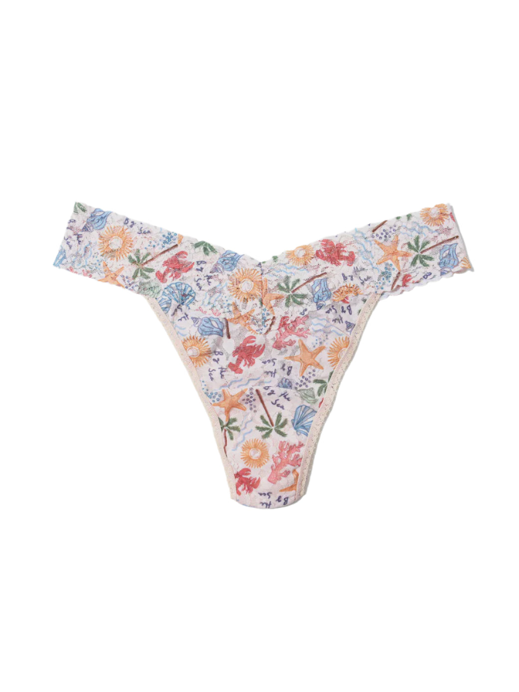 hanky panky original rise print thong in By The Sea