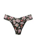 hanky panky original rise print thong in Dark Room Blooms