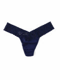 hanky panky low rise supima cotton thong in Navy