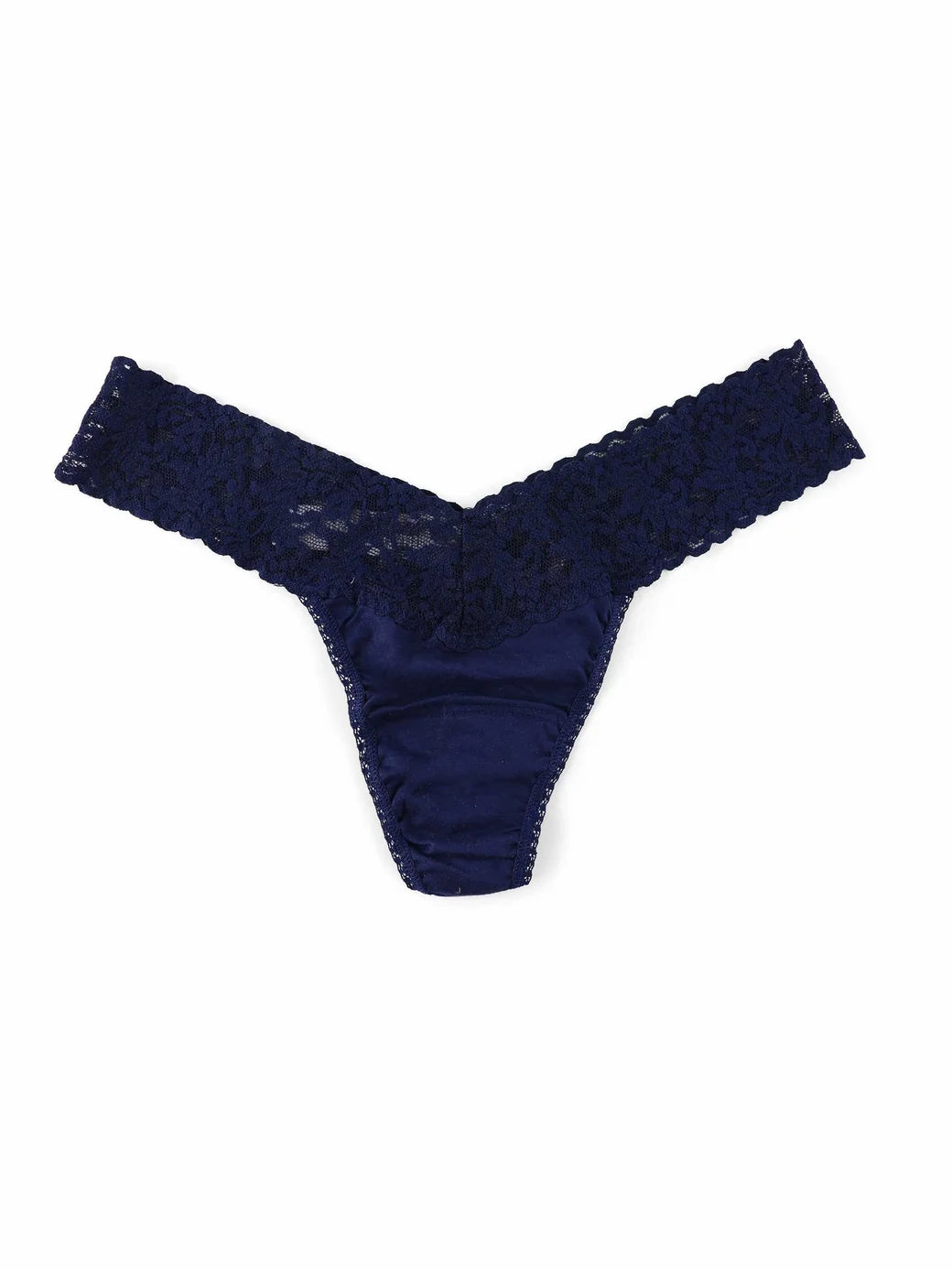 hanky panky low rise supima cotton thong in Navy