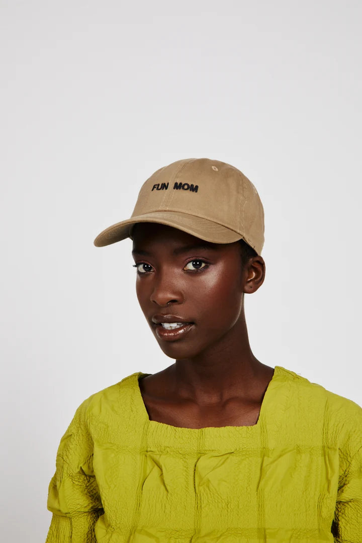 Intentionally Blank "Fun Mom" Dad Cap in Khaki