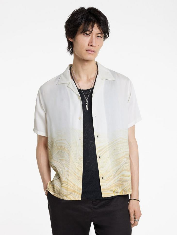 John Varvatos Dan Camp Shirt - Hay