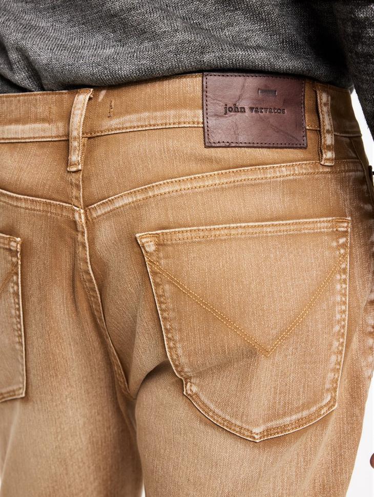 John Varvatos J702 Slim Fit Jean - Sand Dune Wash - Sienna Brown