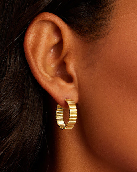 gorjana Catalina hoops in gold