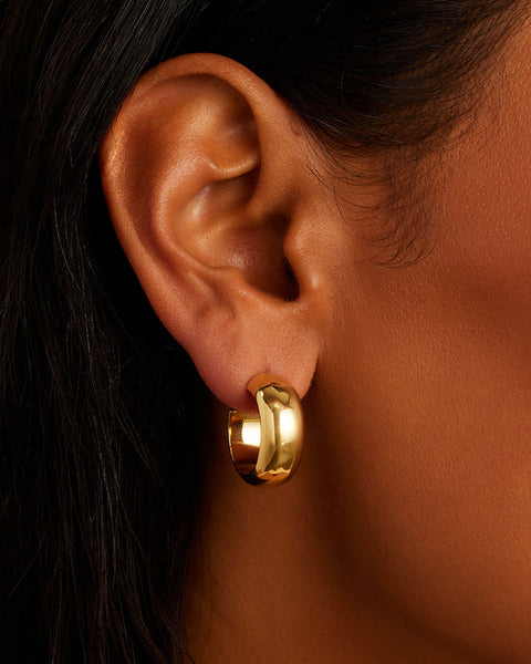 gorjana Paseo small hoops in gold