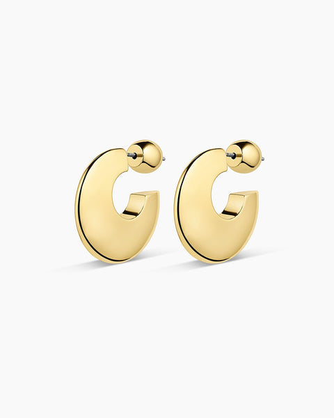 gorjana Paseo Arc hoops in gold