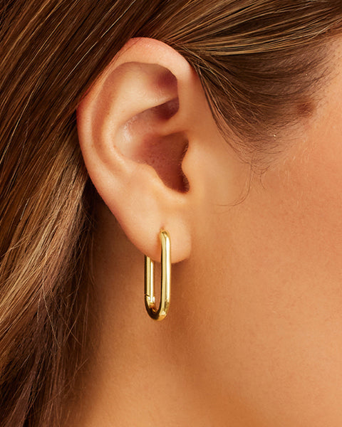 gorjana Zoey hoops in gold