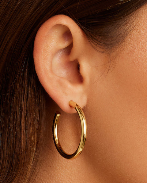 gorjana Carter hoops in gold