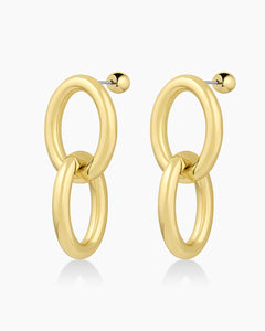 gorjana Lou Drop Earrings in gold