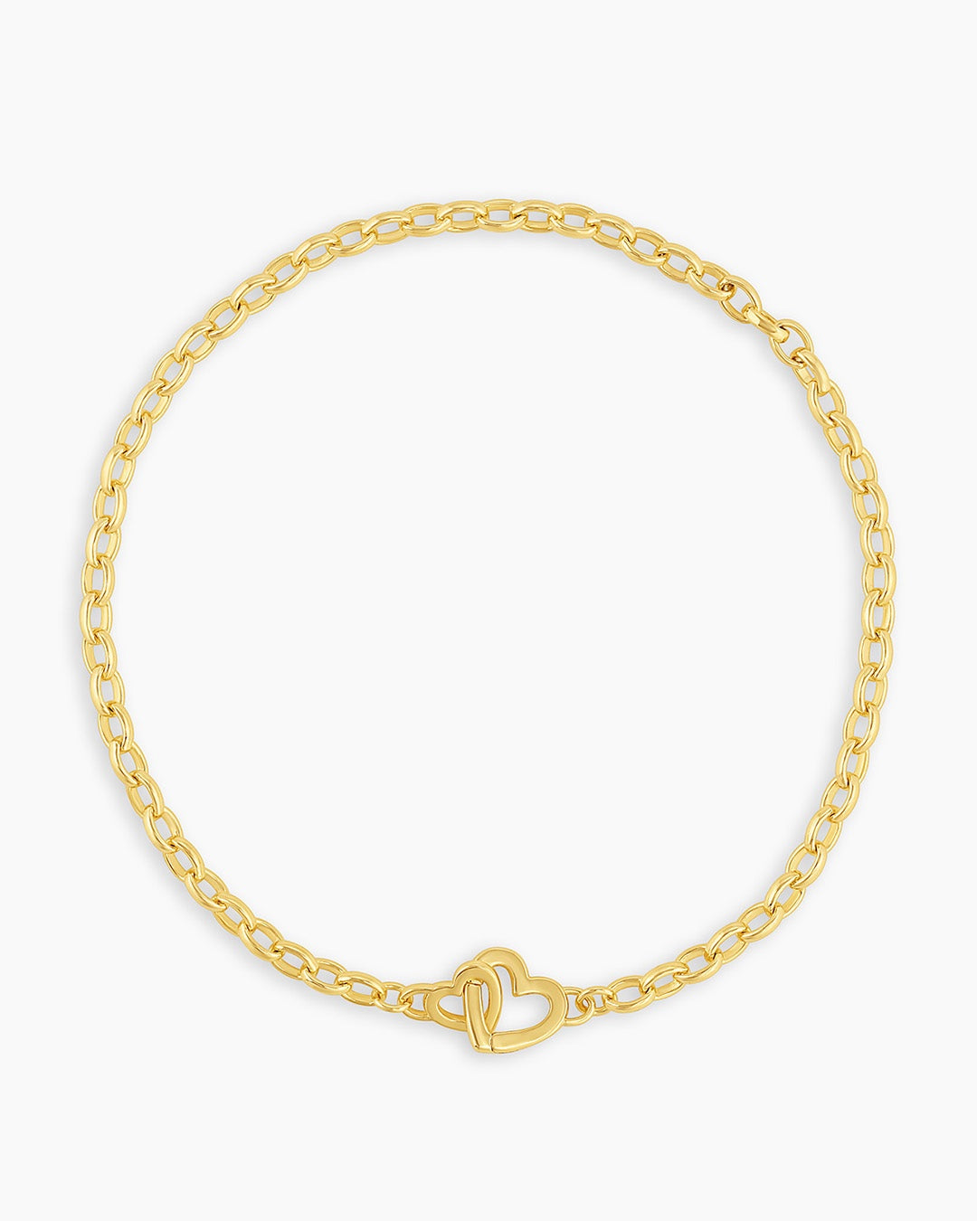 gorjana Parker Heart mini bracelet in gold and silver