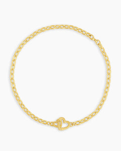 gorjana Parker Heart mini bracelet in gold and silver