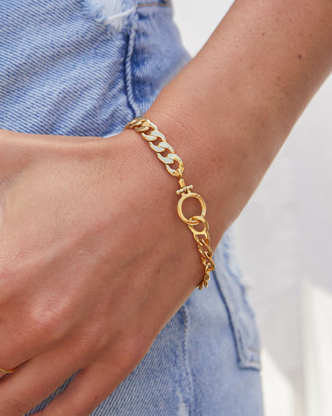 gorjana Wilder chain bracelet in gold