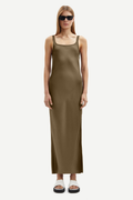 Samsoe Sunna 12956 tank style midi dress in lead gray