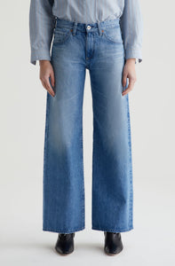 AG Adria Low-Rise Wide Leg Jean in Stockholm