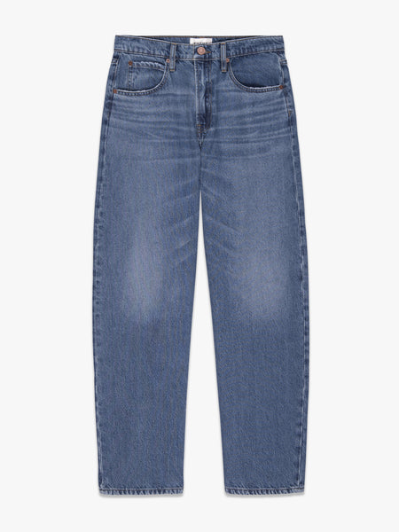 FRAME Low Slung Barrel Jean in Caramia