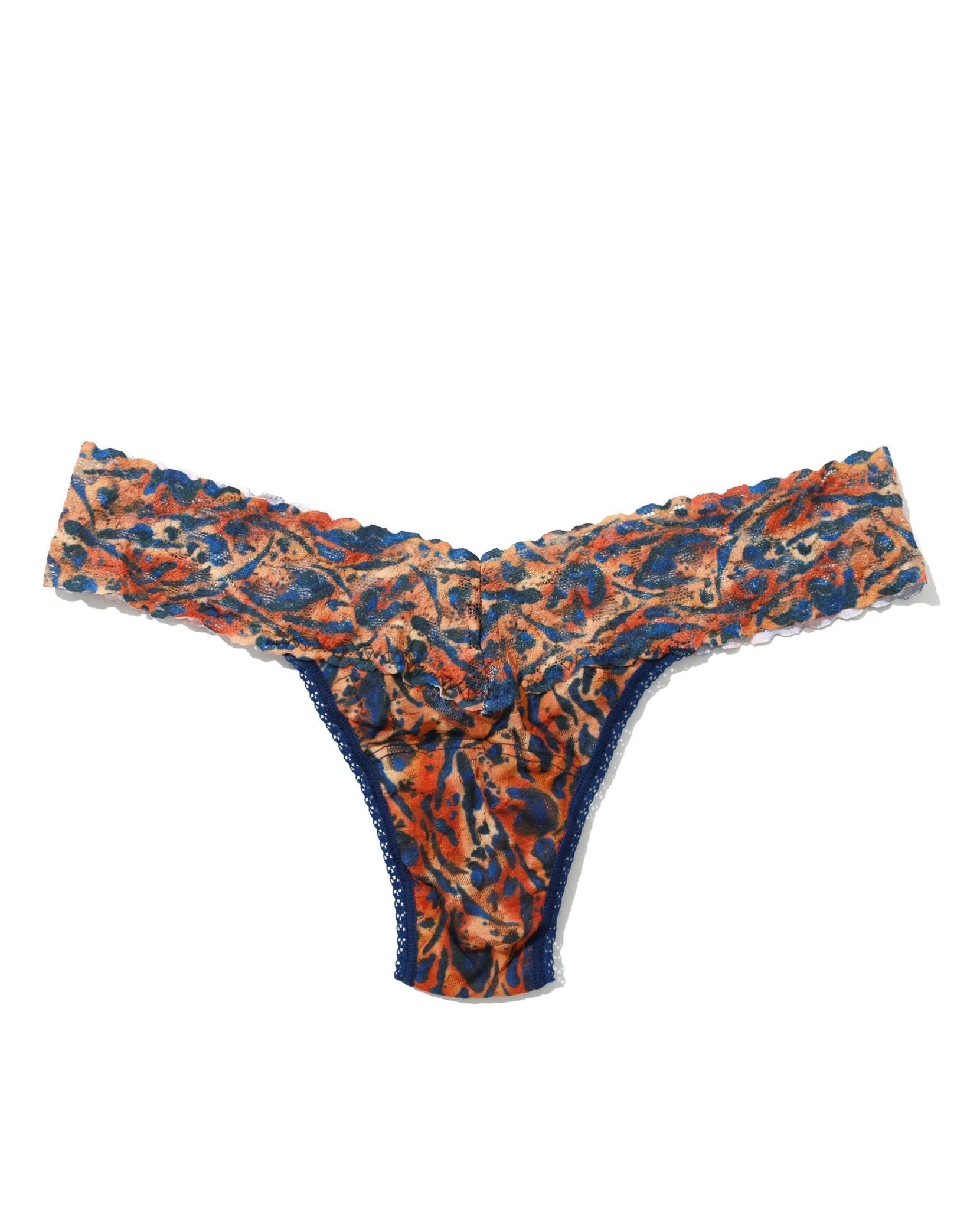 hanky panky original print thong in wild about blue