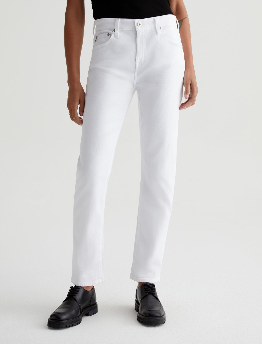 AG Jeans Ex-Boyfriend Slim jean in 1Year Tonal White