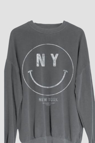 The Laundry Room NY Smiley Jump Jumper Gravity Grey