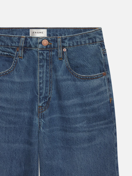 FRAME Low Slung Barrel Jean in Caramia