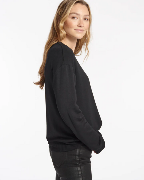 Splendid Supersoft Pullover in Black