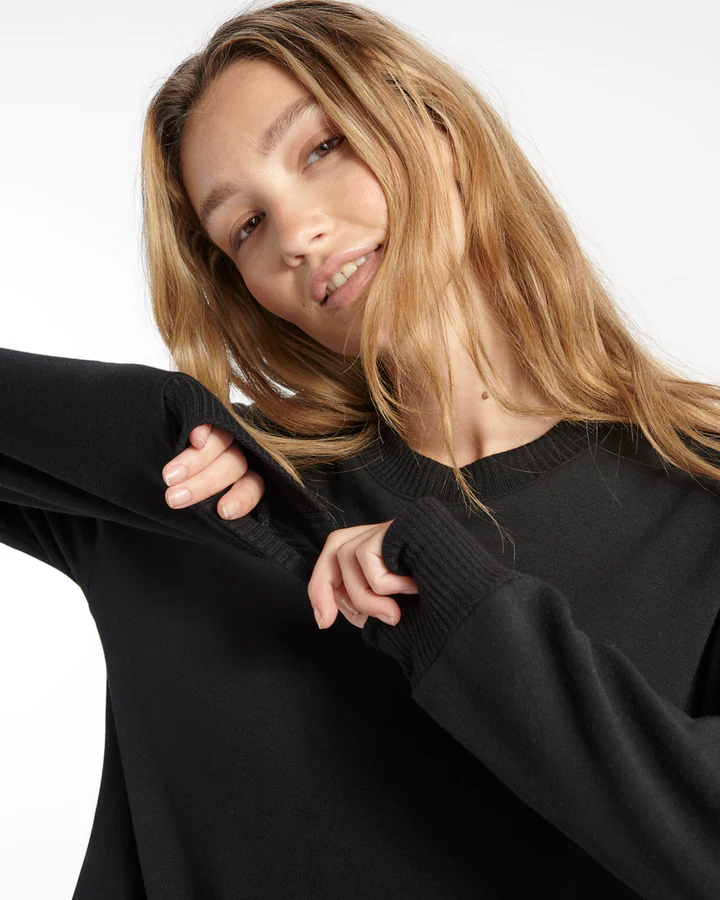 Splendid Supersoft Pullover in Black